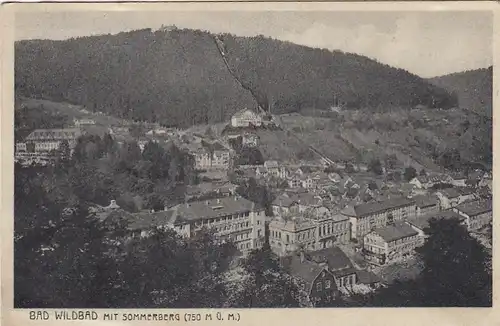 Bad Wildbad Schwarzwald, mit Sommerberg gl1932 E8795