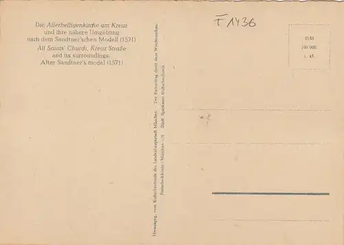 München, Allerheiligenkirche am Kreuz und Umgebung ngl F1436