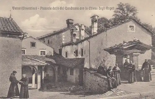 Verna (Cosentino) Piazzale detto del Quadrante con la Chiesa degli Angeli ngl F4724