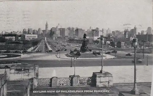 Philadelphia from Parkway gl1933 E8675