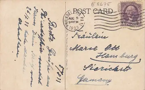 Philadelphia from Parkway gl1933 E8675