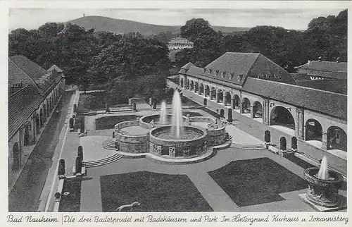 Bad Nauheim, Sprudelhof mit Badehäusern gl1937 F2565