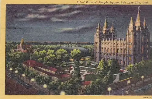 Salt Lake City, Utah, "Mormon" Temple Square ngl E8702