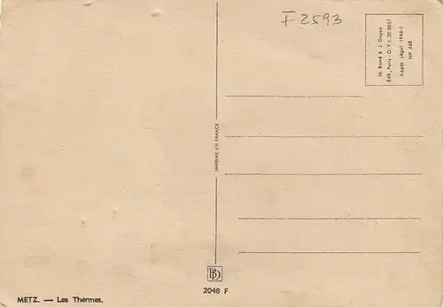 Metz (Moselle), Les Thermes ngl F2593