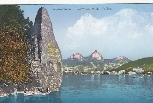 Brunnen (Schwyz) Schillerstein, Mythen ngl E9019