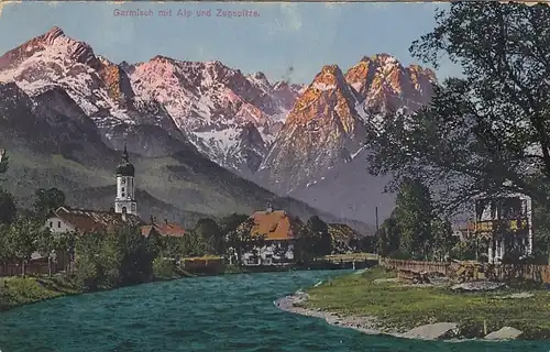 Garmisch mit Alp und Zugspitze gl1918? E8781