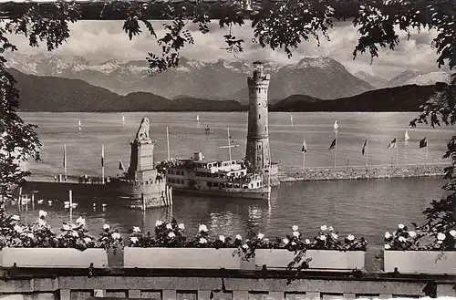 Lindau im Bodensee, Hafeneinfahrt gl1953 F2629