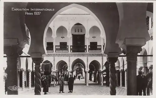 Paris. Exposition Internationale 1937, Algérie, Cour Dallée ngl F1669