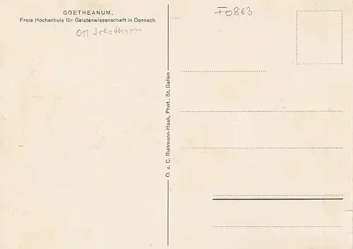 Dornach, Solothurn, Goetheanum ngl F0863