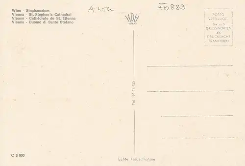 Wien, Durchblick zum Stephansdom ngl F0883