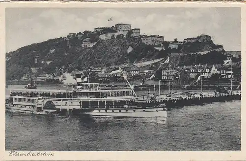 Koblenz a.Rh., Blick zur Festung Ehrenbreitstein ngl E9603