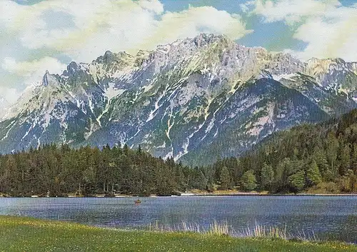 Lautersee bei Mittenwald mit Karwendelmassiv ngl F0922