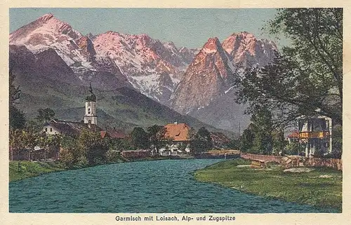 Garmisch mit Loisach, Alp- und Zugspitze gl1928? F0994