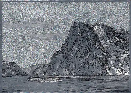 Loreley-Felsen bei St.Goarshausen, Silberdruck ngl E8902