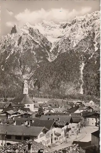 Mittenwald mit Karwendel gl1956 E8922