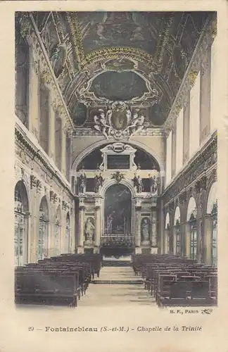 Fontainebleau (S.-et-M.) Chapelle de la Trinité glum 1910? E9189