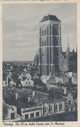 Danzig, Der hohe Turm von St.Marien gl1943 E8942
