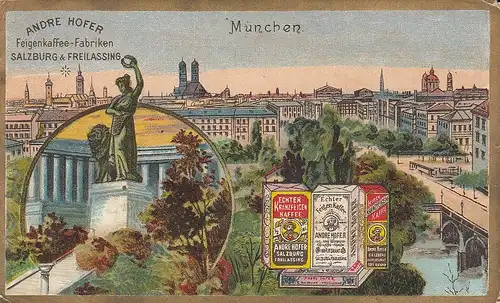 München, Litho, Andre Hofer-Werbekarte ngl F1047