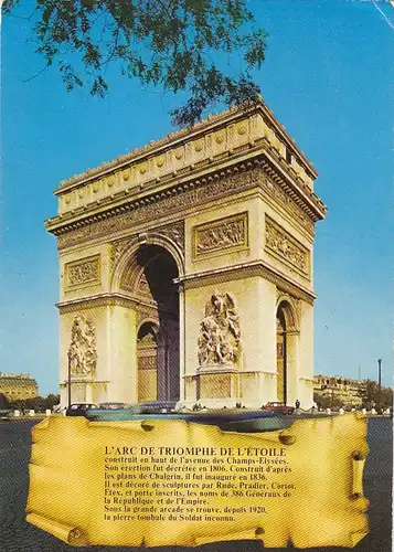 Paris, Arc de Triomphe gl1979? F4377