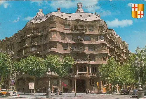 Barcelona, Edificio d "la Pedrera" Gaudi gl1981 F4417