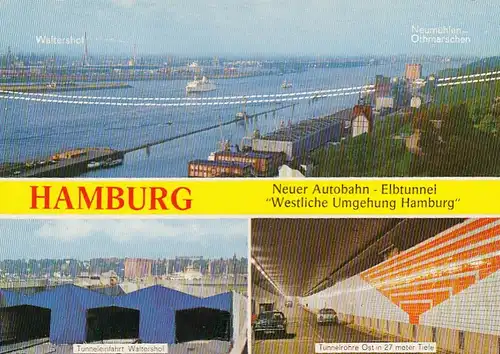 Hamburg, Neuer Elbtunnel , westliche Umgehung ngl F5221