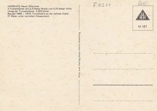 Hamburg, Neuer Elbtunnel , westliche Umgehung ngl F5221