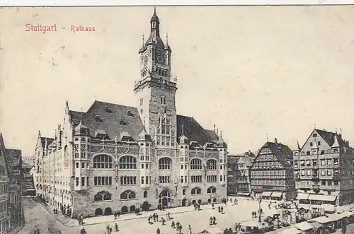 Stuttgart, Rathaus gl1906 F1812