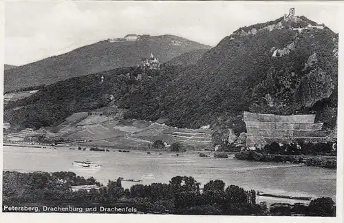 Petersberg, Drachenburg und Drachenfels a.Rhein, ngl E9818