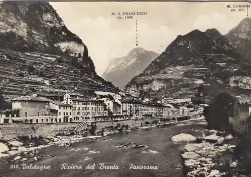 Valdagna, Rieviera del Brenta, Panorama glum 1930? F3014