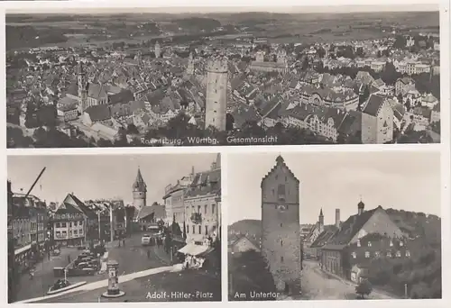 Ravensburg, Württ., Panorma, A.H.-Platz, Untertor ngl E9883