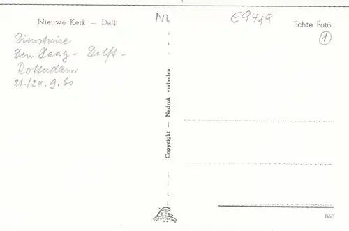 Delft, Nieuve Kerk ngl E9419