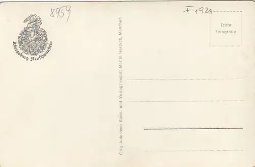 Blick vom Schloß Neuschwanstein auf Hohenschwangau ngl F1921