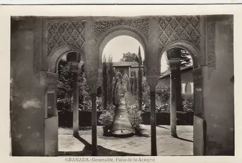 Granada, Generalife, Patio de la Acequia ngl F1963