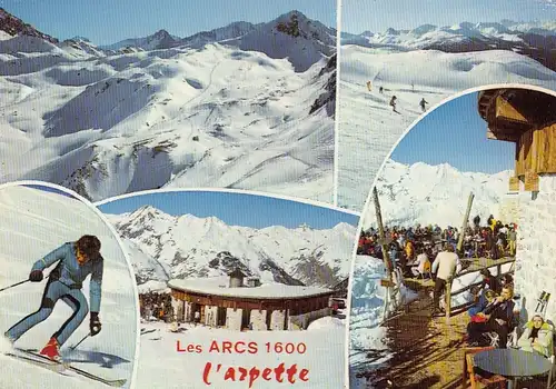 Les Arcs (Savoie) Les Pistes et le restaurant de l'arpette gl1979 F3156
