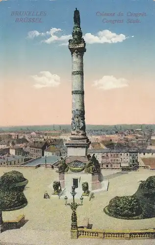 Bruxelles, Colonne du Congrés feldpgl1915 E9273