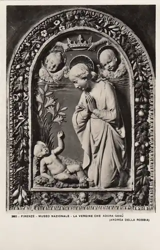 Firenze, Museo Nazionale, La Vergine che Adora Gesù ngl F1415