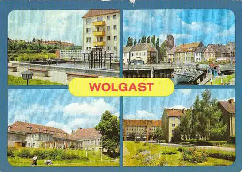 Wolgast, Mehrbildkarte gl1984 F4595