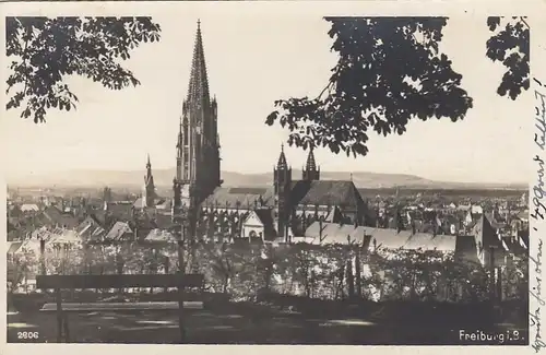 Blick auf Freiburg i.Breisgau gl1929? F2002