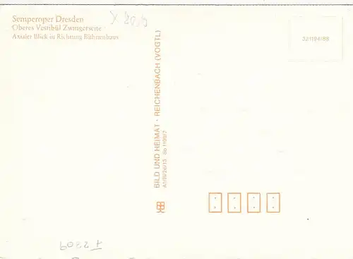 Dresden,Semper-Oper, Oberes Vestibül ngl F2209