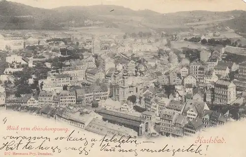 Karlsbad, Blick vom Hirschensprung gl1901 F4644