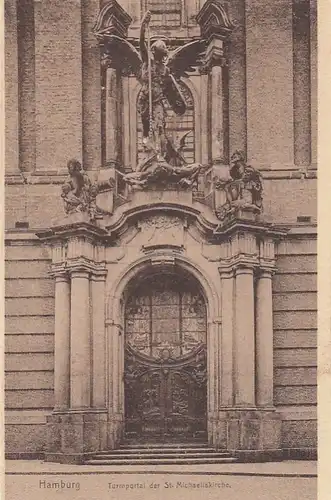 Hamburg, Turmportal der St.Michaeliskirche ngl F5450