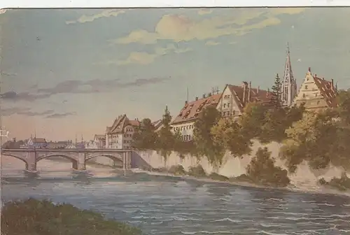 Ulm a.D., Partie an der Donau gl1909 F2255