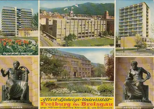 Blick auf Freiburg i.Breisgau, Albert-Ludwig-Universität gl1973 F2261R