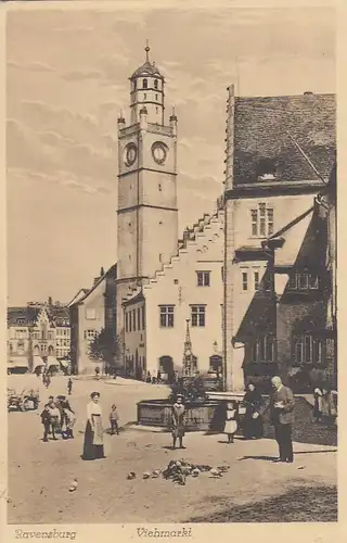 Ravensburg, Württ., Viehmarkt gl1929 F0035