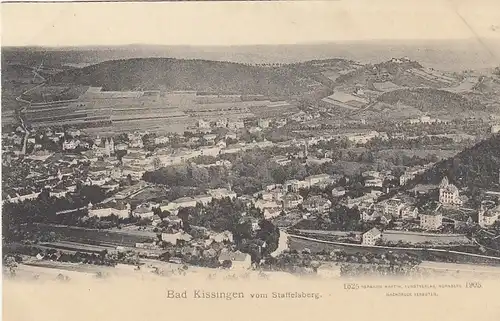 Bad Kissingen, vom Staffelsberg ngl F2049