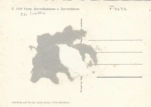 Frunt, Wallis, Zervreilastausee u. Zervreilahorn ngl F4672