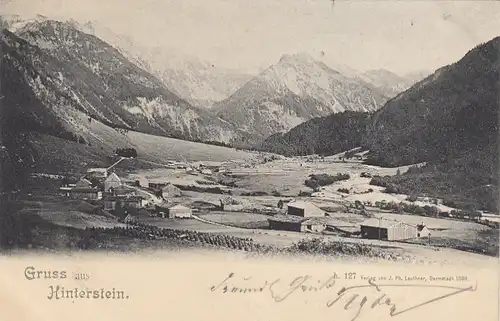 Gruss aus Hinterstein im Allgäu, Panorama gl1901 F2274