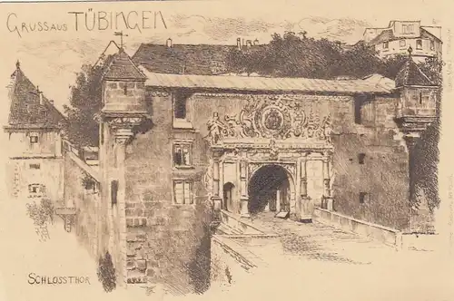 Gruss aus Tübingen, Schlossthor ngl F2080