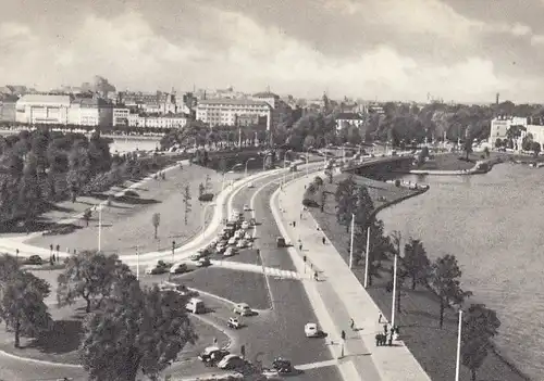 Hamburg, Alster mit Lombardsbrücke gl1958 F5501