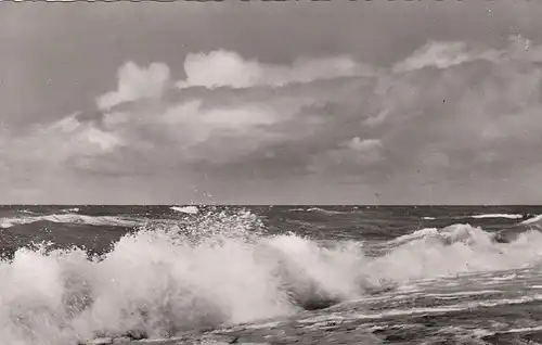 Nordseebad Juist, stürmische Brandung gl1956 E9606